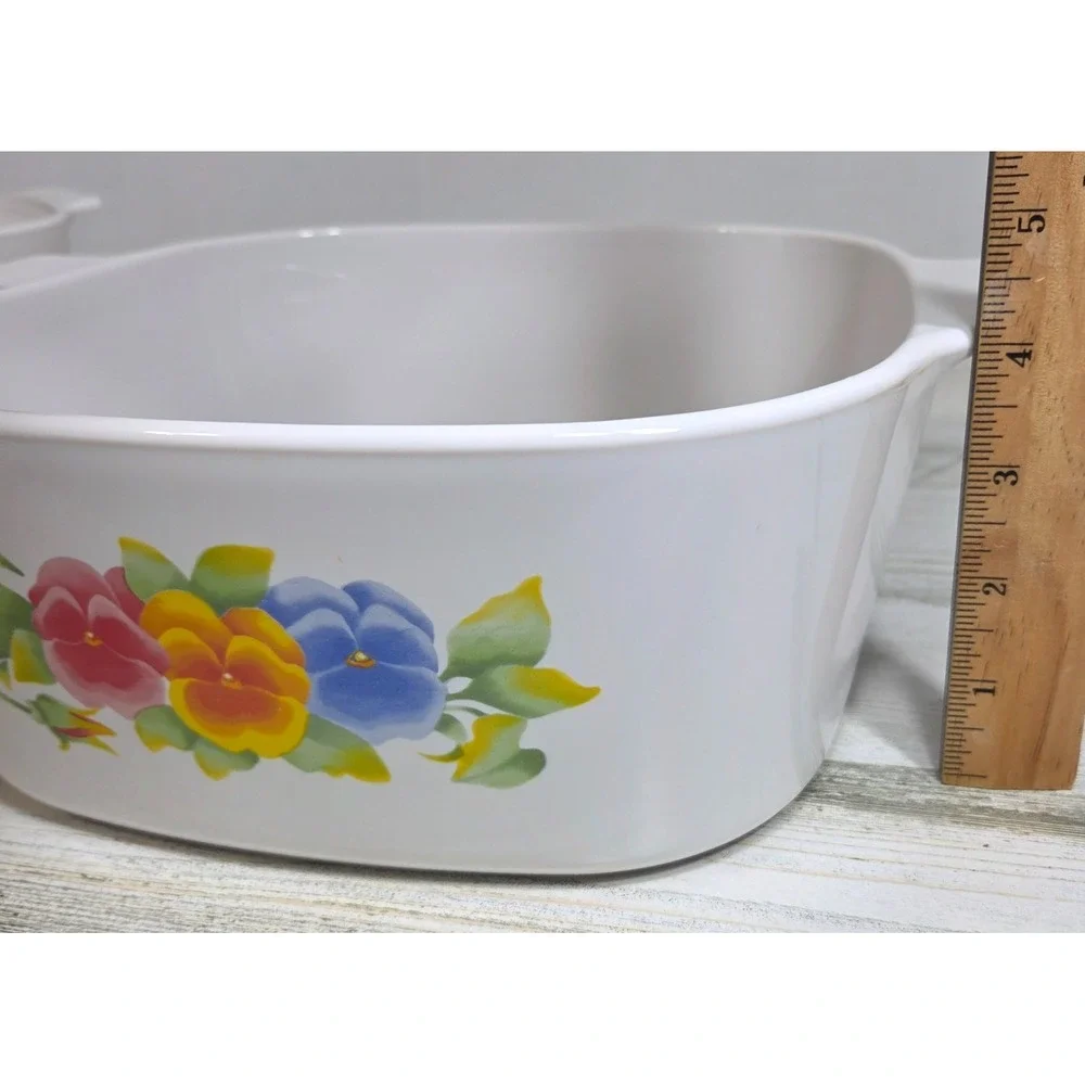 Vintage Corningware Summer Blush 5qt Casserole Dish A-5-B Base Only No Lid